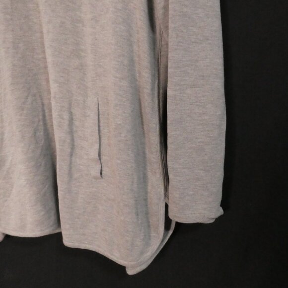 CABLE & GAUGE - Woman | 1X | Cozy Grey Cowl Neck Sweater | Pockets - Picture 8 of 14